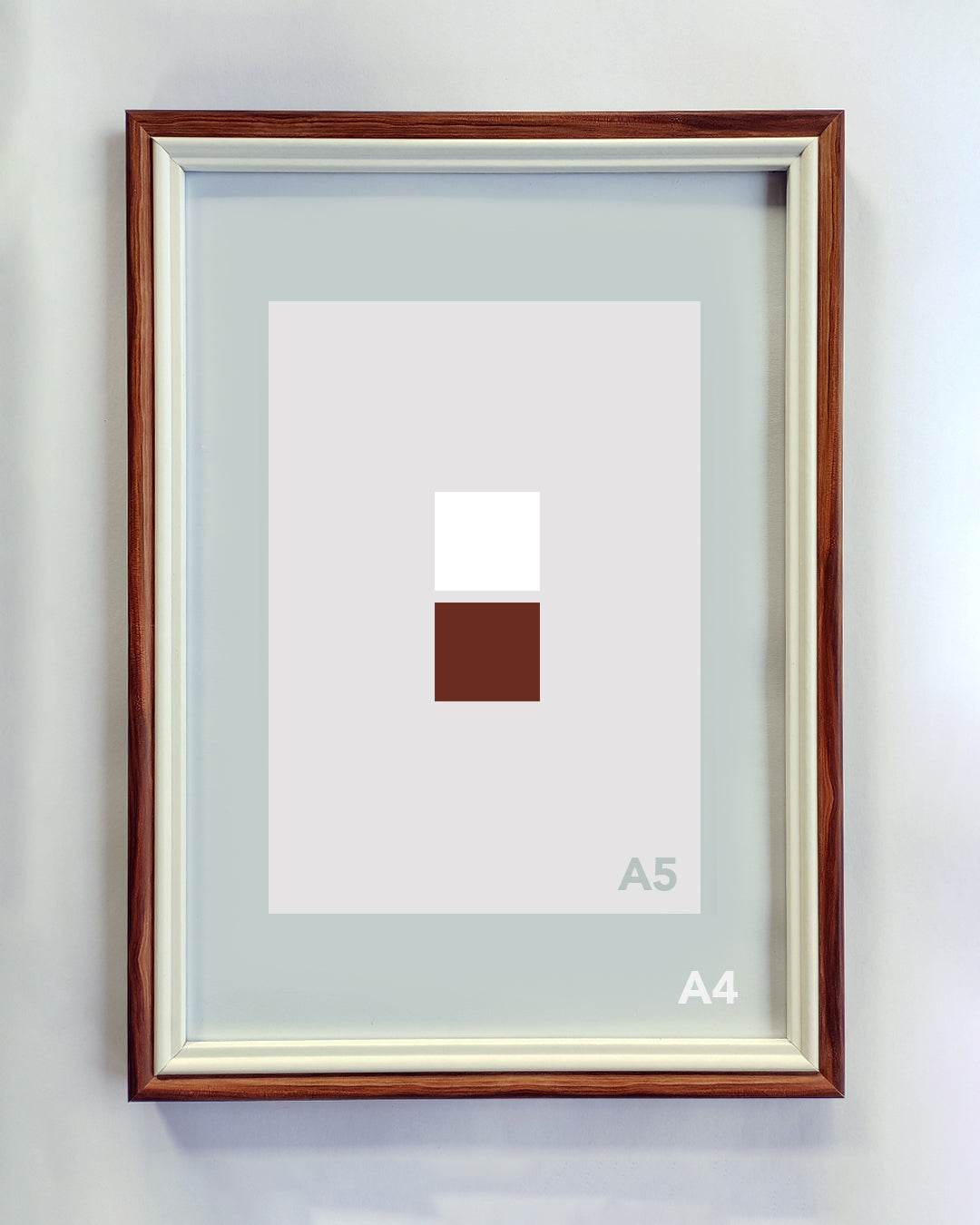 A4 White & Burgundy - The Silent Shutter