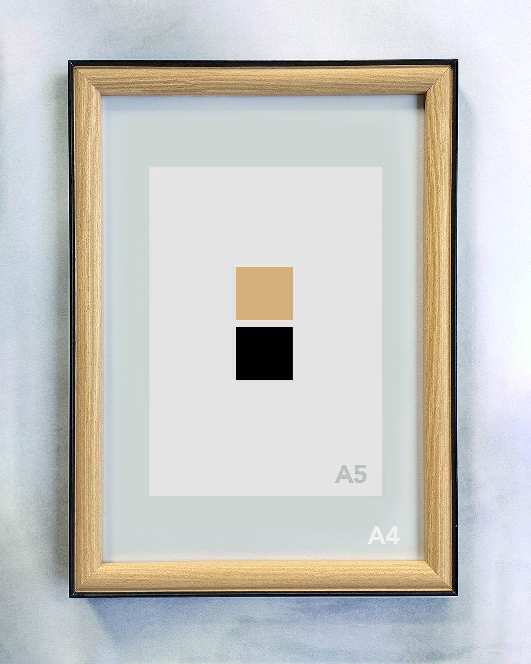 A4 Beige & Black - The Silent Shutter