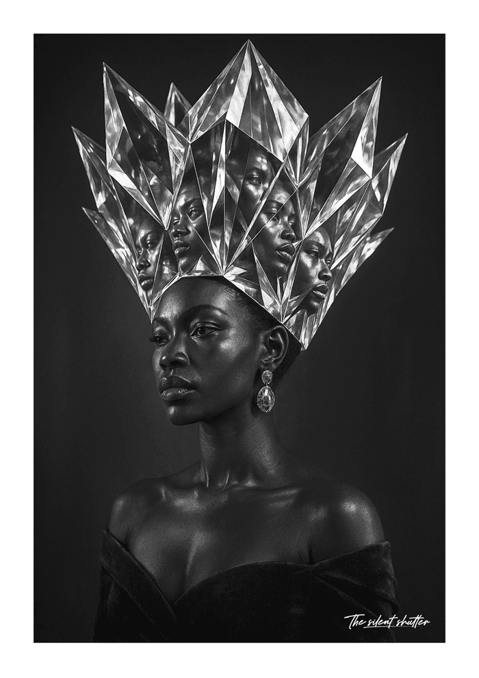 Kaleidoscopic Crystal Crown - The Silent Shutter