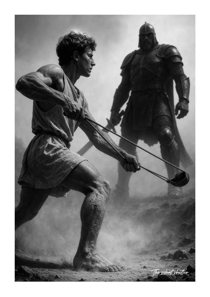 David and Goliath – The Divine 3 Piece Justice Prints Series. - The Silent Shutter