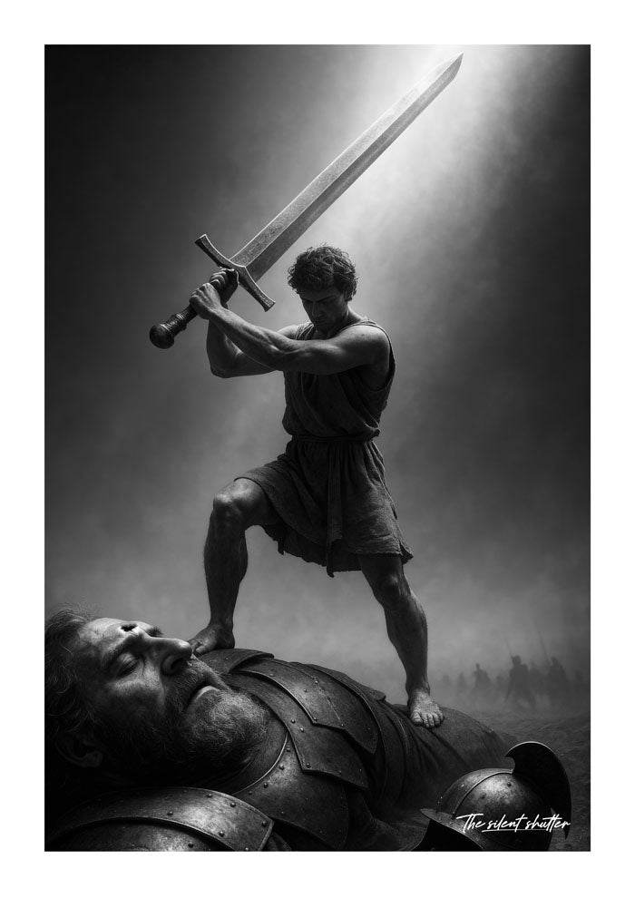 David and Goliath – The Divine 3 Piece Justice Prints Series. - The Silent Shutter