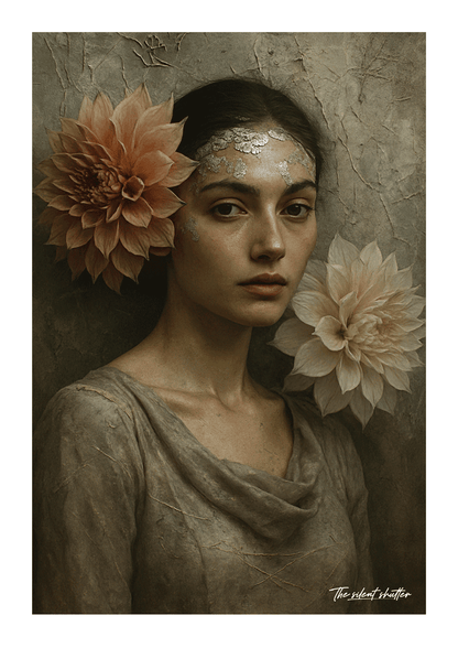 Dahlias and Silver Leaf - The Silent Shutter