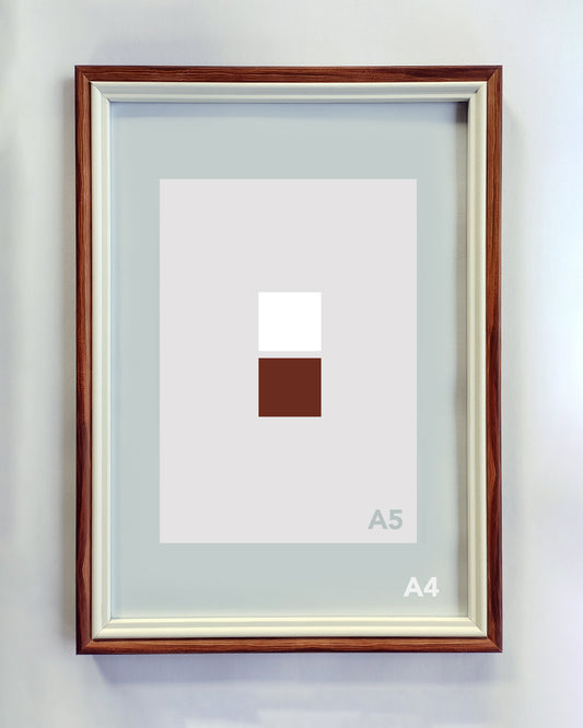A4 White & Burgundy