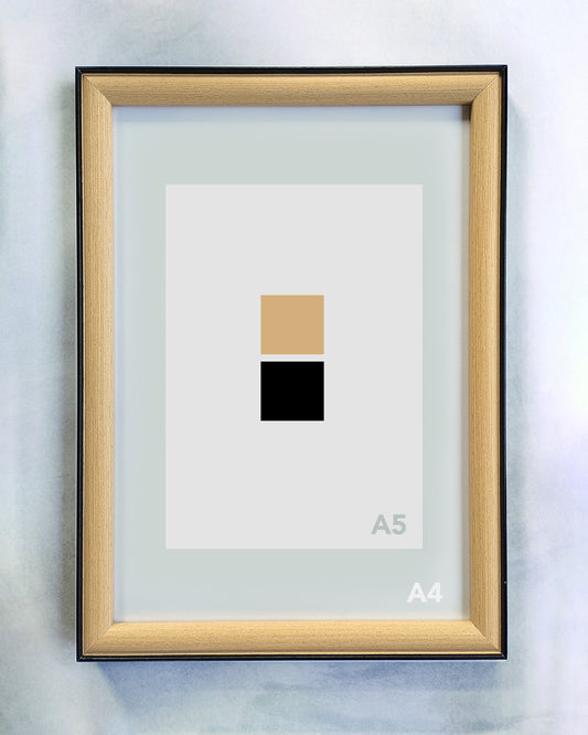 A4 Beige & Black