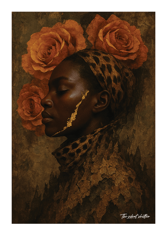 Golden Fractured Elegance