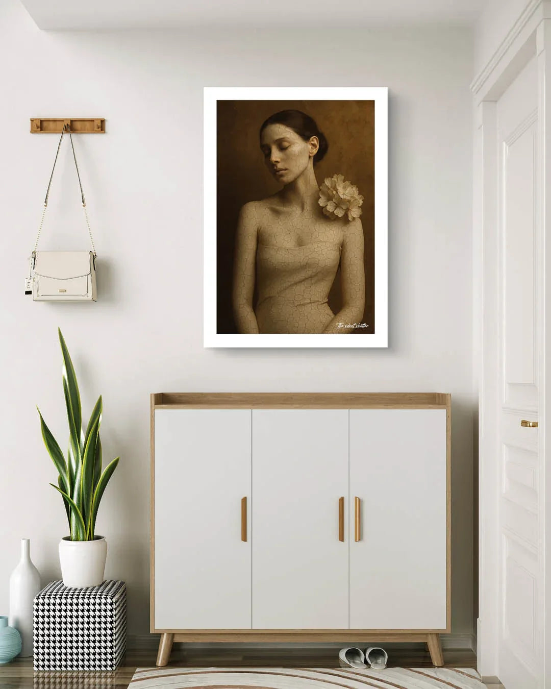 Cracked Porcelain Elegance - The Silent Shutter